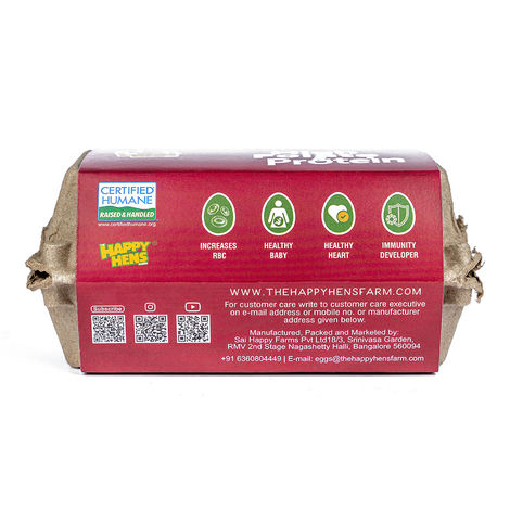 Happy Hens Free Range Fola+ / VitB9 Enriched Eggs