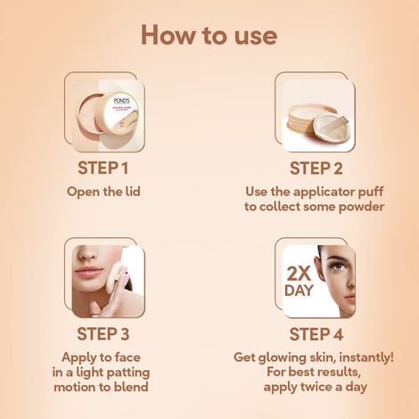 Pond's Natural Glow Face Powder Bb Glow