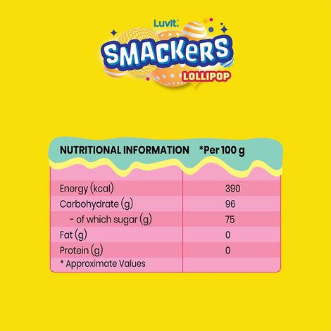 Luvit Smackers Fruit Assorted Lollipops Combo 