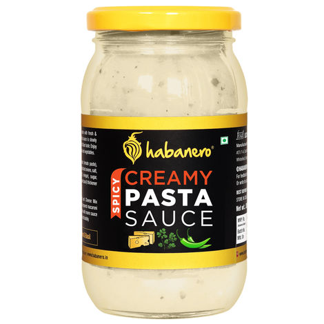 Habanero Herb-Infused Alfredo Style White Pasta Sauce