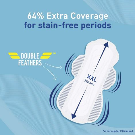 Paree Ultra Thinz Soft & Rash Free Double Feathers Sanitary Pads | XXL | 7 pcs