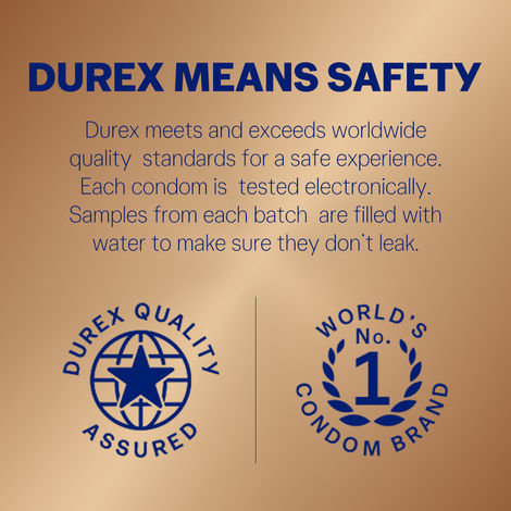 Durex Real Feel Condoms For Men - For Real Skin On Skin Feeling Latex Free