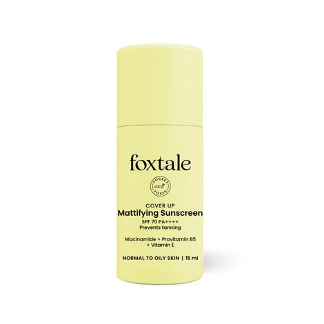 Foxtale Niacinamide Matte Sunscreen SPF 70+ PA++++ | No White Cast | Non Greasy |Men & Women