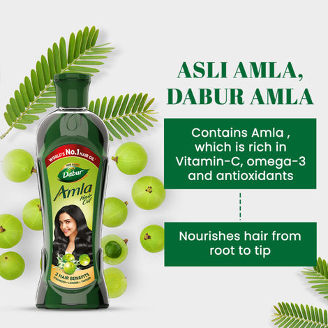 Dabur Amla Hair Oil - For Strong, Long & Thick Hair