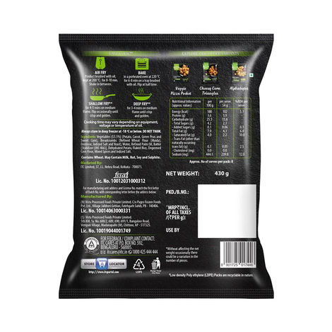 ITC Master Chef Veg Burger Patty | Loaded with Veggies | Crispy & Delicious | 8 pieces