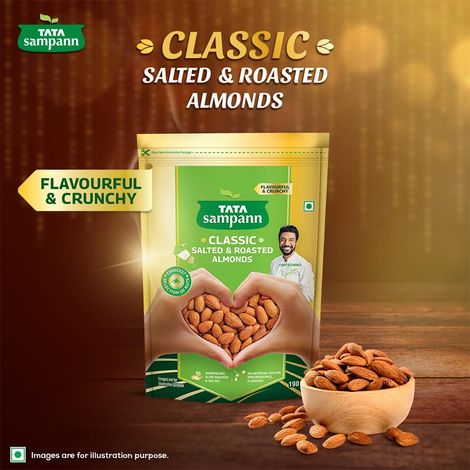 Tata Sampann Classic Salted & Roasted Almonds