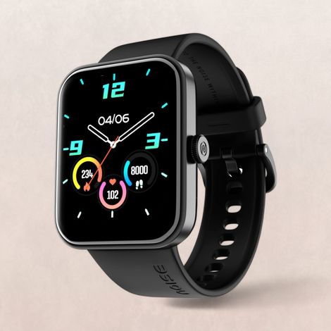 Noise ColorFit Pulse Go Buzz Smartwatch with Bluetooth Calling | 1.69" TFT Display | SpO2 Sensor - Black