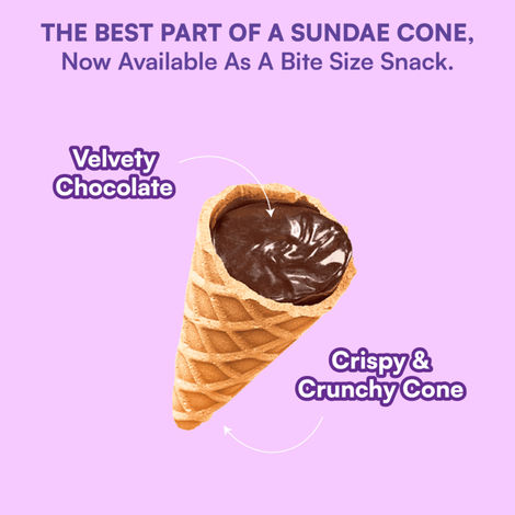 Nova Nova Best Bite Choco Filled Cones- Belgian Chocolate