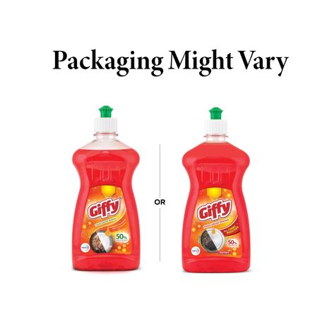 Giffy Liquid Dish Wash Gel With Turbo Boosters and Natural Mild Fragrance