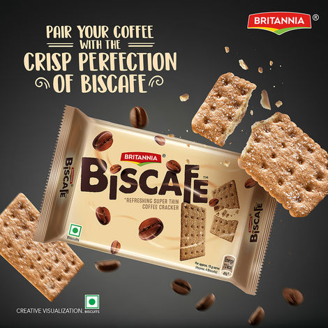 Britannia Biscafe | Refreshing Super Thin Coffee Cracker
