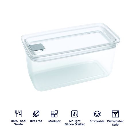 All Time Krisper Airtight Storage Contaner (1000 Ml) (Transparent)