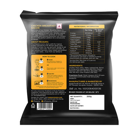 Prasuma Chicken Breakfast Bacon