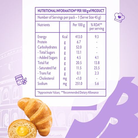 Bauli Moonfils Croissant Sweet Cheese - Veg