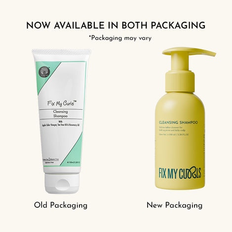 Fix My Curls Cleansing Shampoo| Anti-Dandruff With Apple Cider Vinegar & Tea Tree Oil