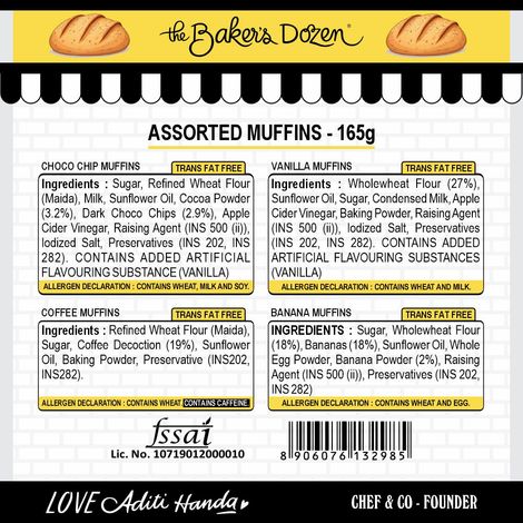 The Baker's Dozen Assorted Muffins Combo