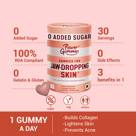 Power Gummies Jaw-Dropping Skin Gummies