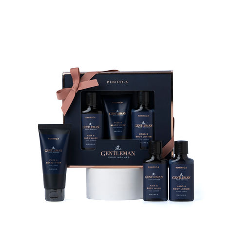 Kimirica Gentlemen Trio Gift Set I Grooming Set for Men I Showergel, Body lotion and Face wash