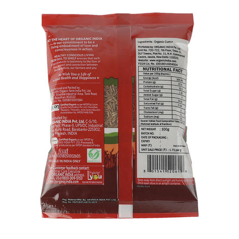 Organic India Cumin Whole | Jeera