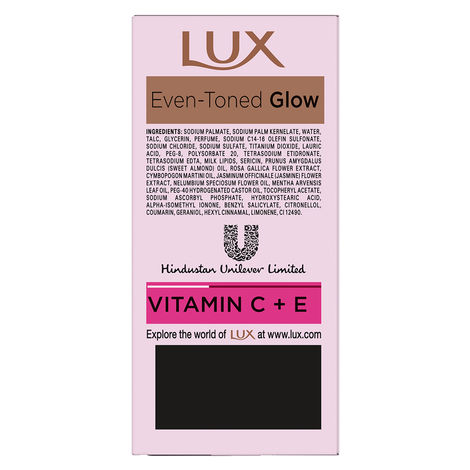 Lux Even-Toned Glow Bathing Soap infused with Vitamin C & E For Superior Glow Offer