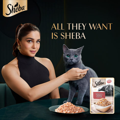 Sheba Rich Adult Skipjack & Salmon Flavour Wet Cat Food