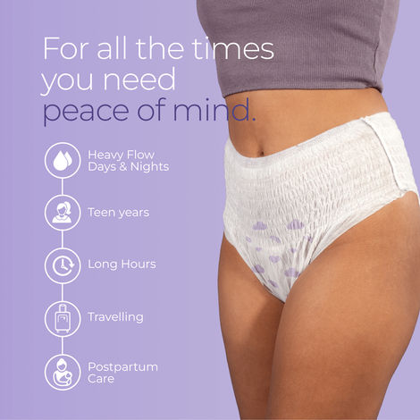 Nua 360 Degree Comfort Disposable Period Panties XL-XXL | Ultra-Absorbent