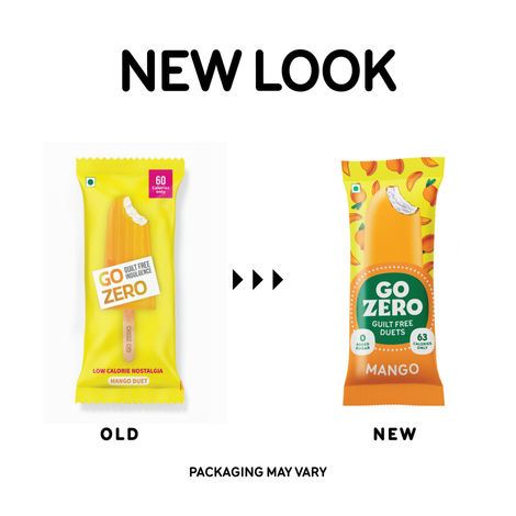 Go Zero Mango Duet Low Calorie Guilt Free Ice Cream Stick
