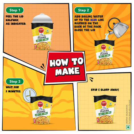Wok Tok by Veeba Instant Cup Noodles Masala
