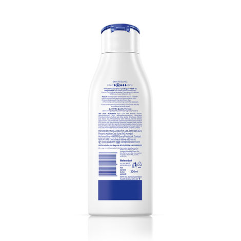 NIVEA Natural Glow Cell Repair Body Lotion For Even Toned & Smooth Skin | SPF 15 & 50 X Vitamin C