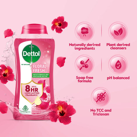 Dettol Body Wash and Shower Gel for Women and Men | Floral Fresh