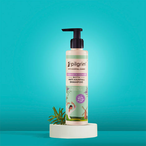 Pilgrim Rosemary & Biotin Anti Hairfall Shampoo for Reducing Hair Loss & Breakage