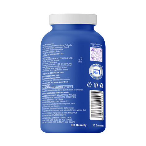 Arth By Emcure Melatonin Gummies | Sleep Gummies (Cranberry) with L-Theanine & Chamomile