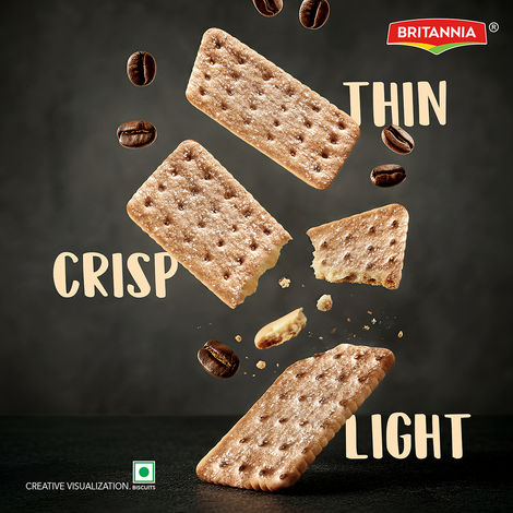 Britannia Biscafe | Refreshing Super Thin Coffee Cracker