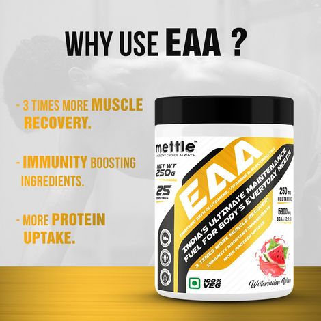 Getmymettle Eaa With Glutamine Vitamins & Electrolytes (Watermelon Wave)