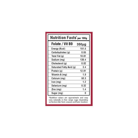 Happy Hens Free Range Fola+ / VitB9 Enriched Eggs