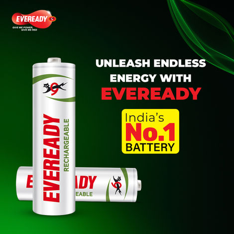 Eveready Rechargeable Ni-MH AA Battery|Pack of 2