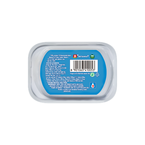 Britannia The Laughing Cow Cheese- Roasted Garlic Spread Tub