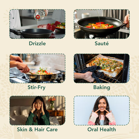 Anveshan Coconut Wood Cold Pressed Oil (Nariyal Oil)