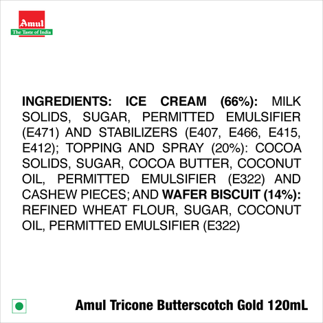 Amul Gold TriCone Butterscotch Ice Cream Cone Combo