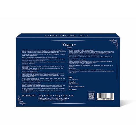 Yardley London Luxury Grooming Kit For Men - Pack of 5