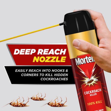 Mortein Cockroach Killer Spray with Deep-Reach Nozzle