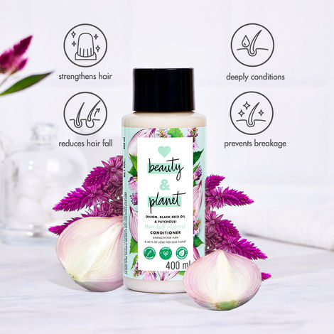 Love Beauty & Planet Onion, Blackseed & Patchouli Hairfall Control Conditioner