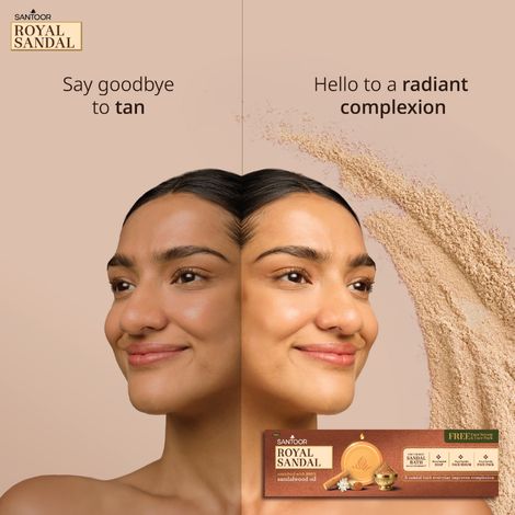 Santoor Royal Sandal Soap with Face Serum and Face Pack