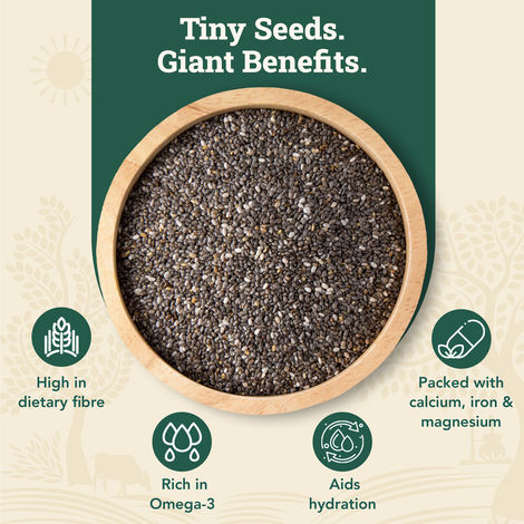 Anveshan Raw Chia Seeds Rich In Protein & Fiber
