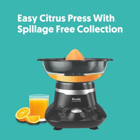Preethi Cocosta Kp001 Coconut Scraper & Citrus Juicer | 100W - Black