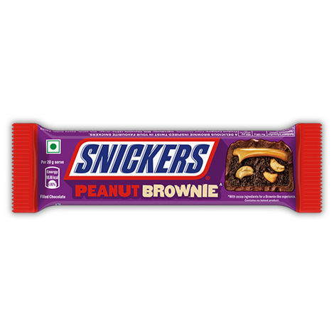 Snickers Filled with Brownie, Peanuts & Caramel Chocolate Bar