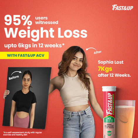 Fast&Up Apple Cide Vinegar For Weight Loss And Detox - Green Apple