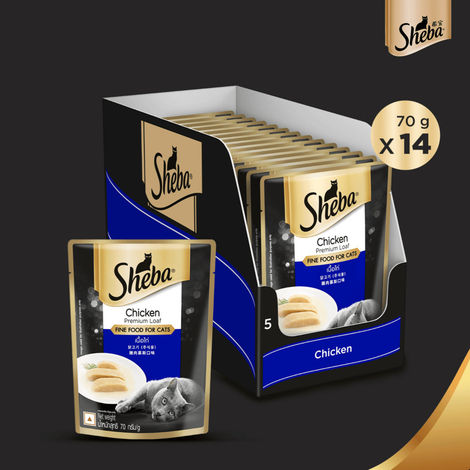 Sheba Fine Adult Chicken Premium Loaf Wet Cat Food