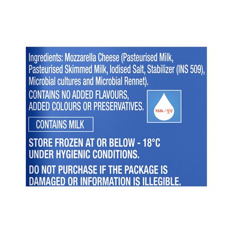 D'lecta 100% Mozzarella Shreds Cheese