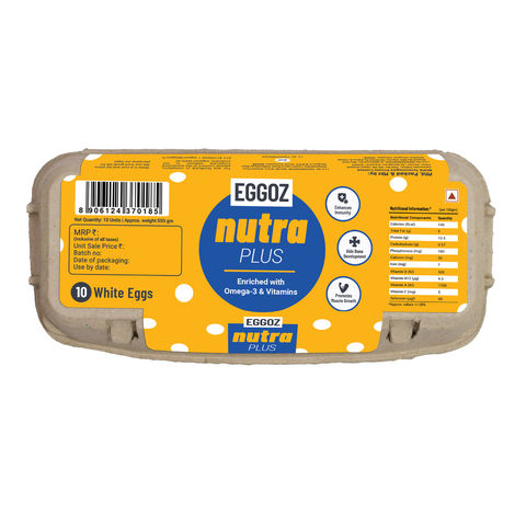 Eggoz Nutra Plus Speciality Eggs with Omega 3 | Selenium and Vitamins