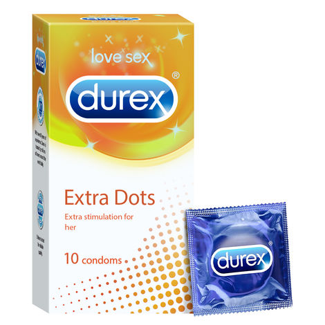 Durex Extra Dots Condom - Dotted Condoms